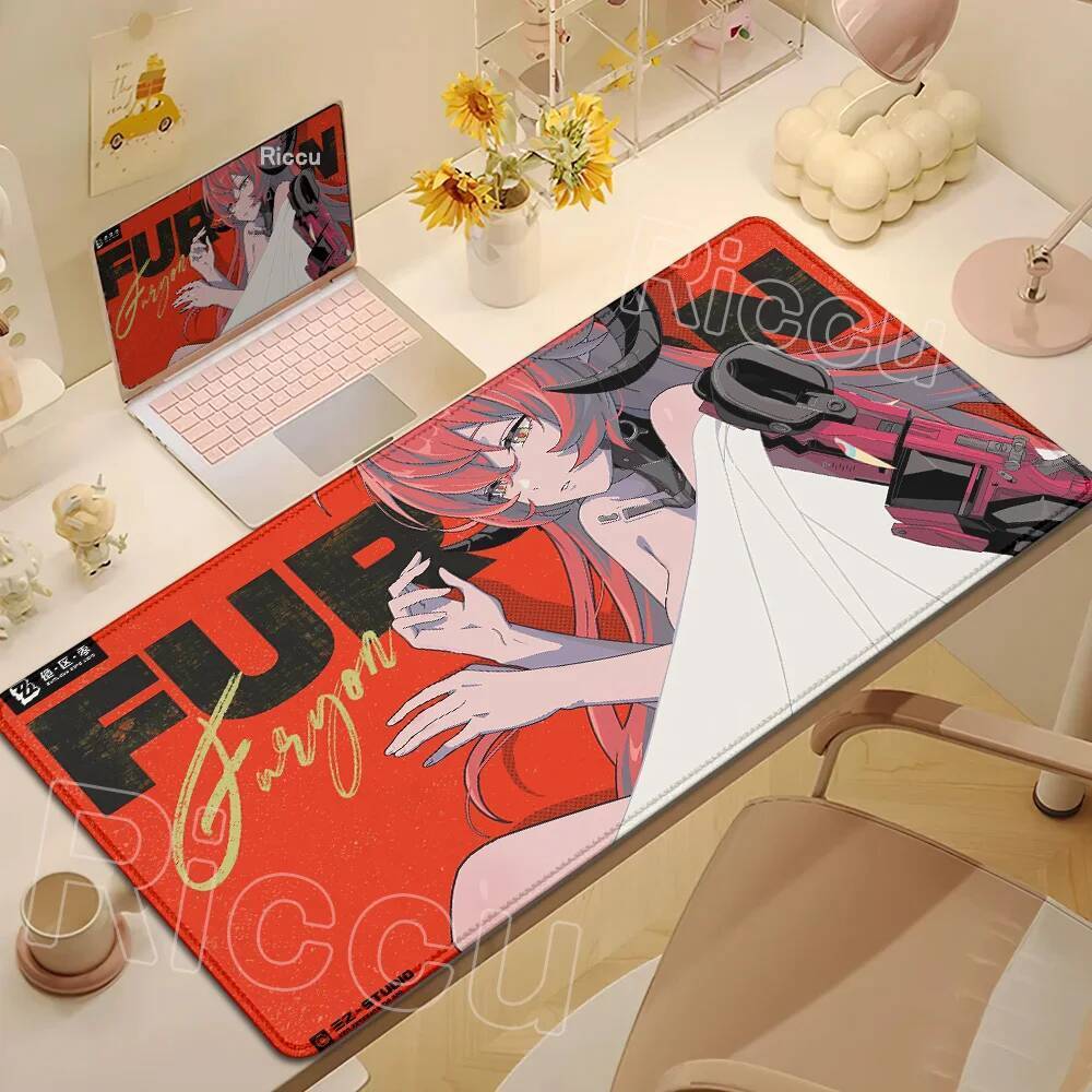 แผ่นรองเมาส์ Zenless Zone Zero คีย์บอร์ด Pad แล็ปท็อป Kawaii ZZZ Orphie & Magus เดสก์ท็อปแผ่นรองเม้า