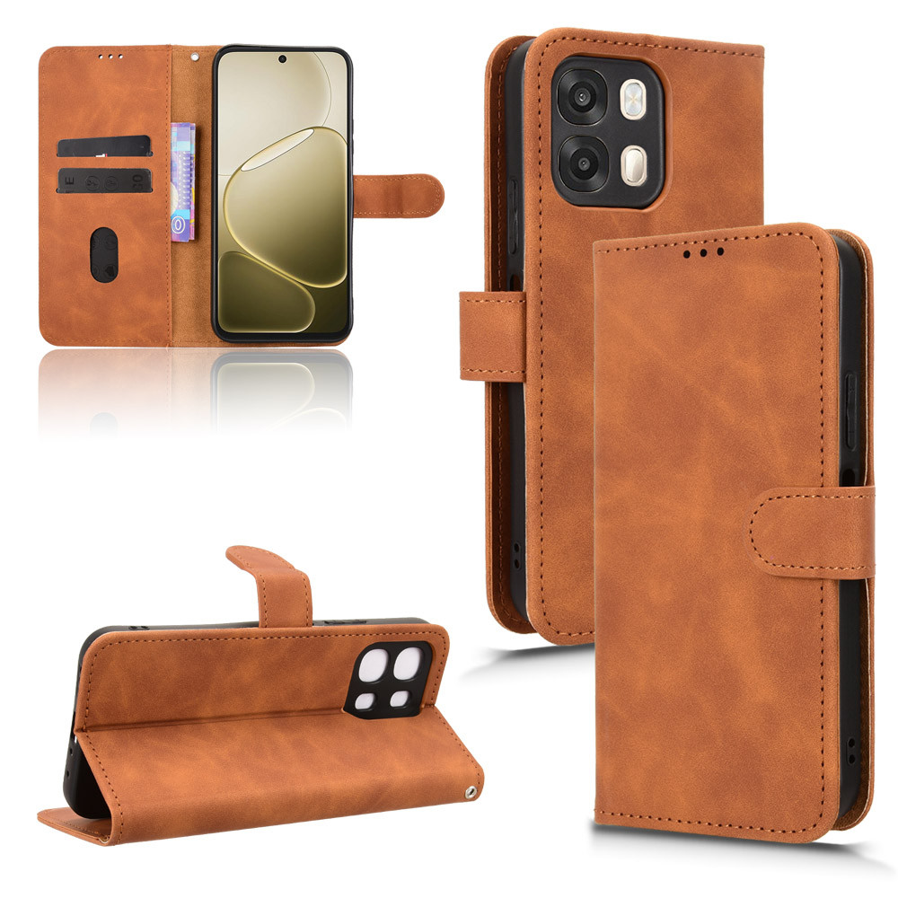 เคสสําหรับ OPPO A6 A6s A6Pro A6x ⭐Skin Feel Matte Magnetic Flip Leather Phone Cover⭐ กันกระแทก Shell