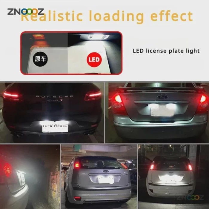 ไฟส่องป้ายทะเบียน LED สำหรับ BMW E90 E91 E92 จำนวน 2 ชิ้น thumbnail 6