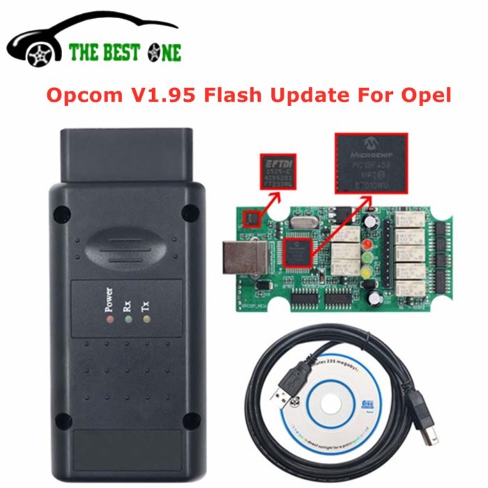 Best Quality Opcom V2014 120309a OP COM V1.95 V1.70 PIC18F458 FTDI  Flash Update CAN BUS OBD2 Car D