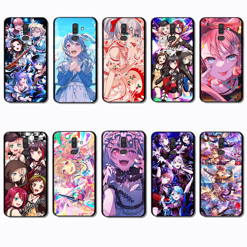 สําหรับ Samsung J4 J5 J6 Plus Prime J7 Core Pro J8 bang dream ชายแดนสีดําเคสโทรศัพท์ TPU | ยืดหยุ่น 