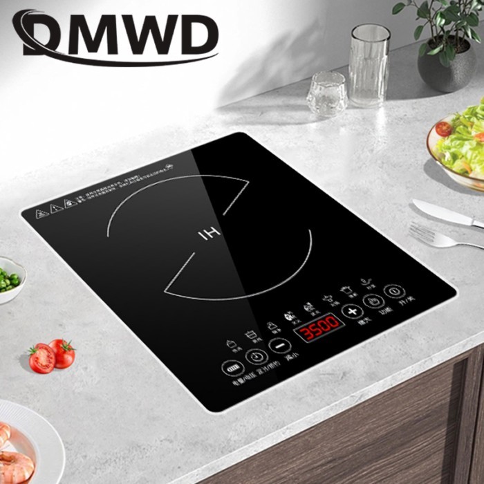 DMWD Desktop Bulit-in Electric Ceramic Hob Burner Electromagnetic Induction Cooker Embedded Hotpot