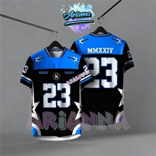 Arianna【Free Custom Name & Number】2026 NFL Edition Jersey Baju Tshirt Lelaki Lengan Pendek Retro Collar Full Sublimation Microfiber Jersi Viral Unisex Teamwear Ootd Code：124