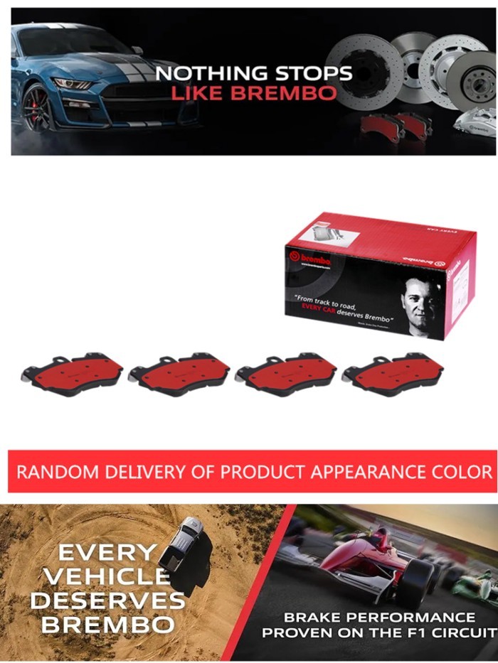 Brembo P65016N Premium Ceramic Rear Disc Brake Pad Set  Fit ForAudi / Porsche / Lamborghini OE# 955