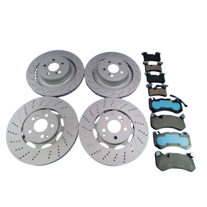 6*for Mercedes Benz E63 Amg S C63 Cls63 front rear brake pads & rotors