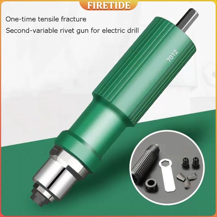 8MM Conversion Head Pull Rivet Gun Nail Rivet Electromechanical Drill 4.0mm-6.4mm 6.4MM Nozzle Elec