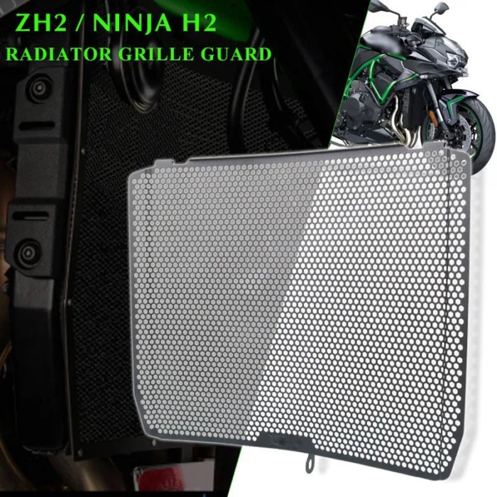 Motorcycle Radiator Grille Guard Cover Protection Accessories Fit For ZH2 Z H2 H2SX Ninja H2 R H2R