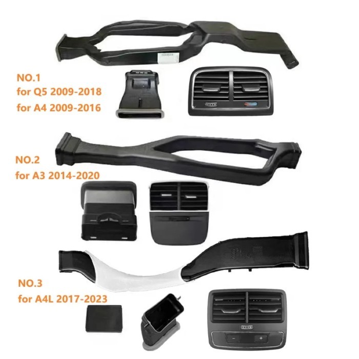Ruili265 for Audi A4L A3 Q5 rear central air conditioning air outlet upgrade with rear seat air out