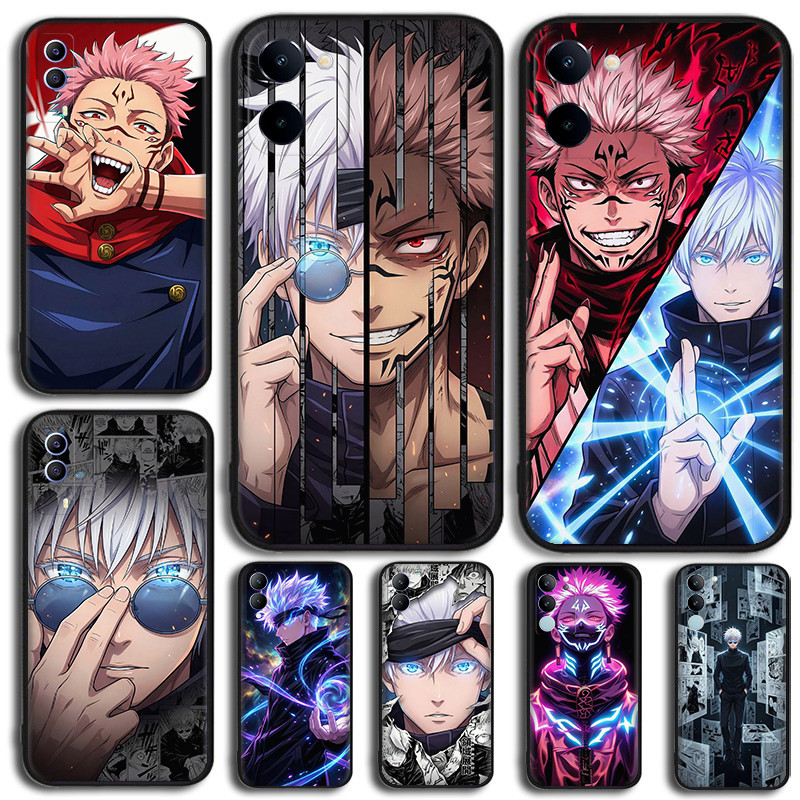 หลายรูปแบบTPUสีดําเคสโทรศัพท์อะนิเมะการ์ตูนJujutsu Kaisen (DMB3) สําหรับVivo U3 Y19 S1 S16 S17 S19 P