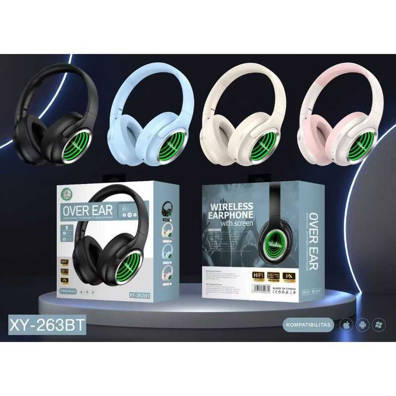 XY-263BT ชุดหูฟังไร้สายบลูทูธชุดหูฟังการ์ดใส่เกมเกม Luminous Creative