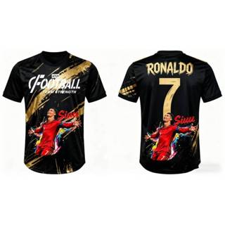 เสื้อฟุตบอลโรนัลโด้เบอร์ 7 แบบกราฟฟิตี แห้งไว สไตล์การแข่งขั…