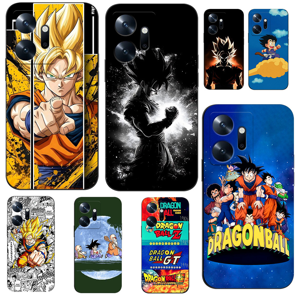 เคสสําหรับ INFINIX ZERO 20 Silicon Phone Back Cover เคส tpu สีดํา Dragon Ball Goku อะนิเมะ