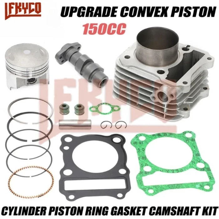 Motorcycle 62mm Engine Parts Cylinder Upgrade Cam Kit 150CC Motor for Suzuki DR-Z125 DRZ125 VAN200