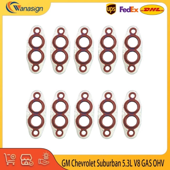 10PCS Engine Oil Cooler Pipe Assembly Gasket Replacement Kits For GM Chevrolet Suburban 5.3L V8 GAS