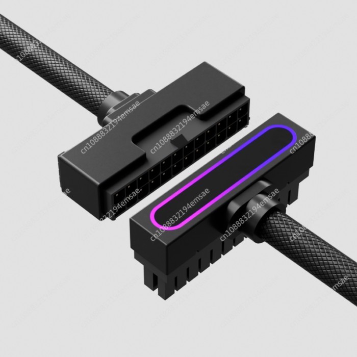 Computer Power Extension Cable ATX24PIN Extension Cable Aijs First-line Connection ARGB Shenguang S