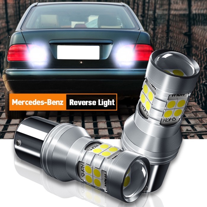 2x LED Reverse Light P21W BA15S Canbus For Mercedes Benz CL203 CLK C208 C209 A208 A209 E Class W210
