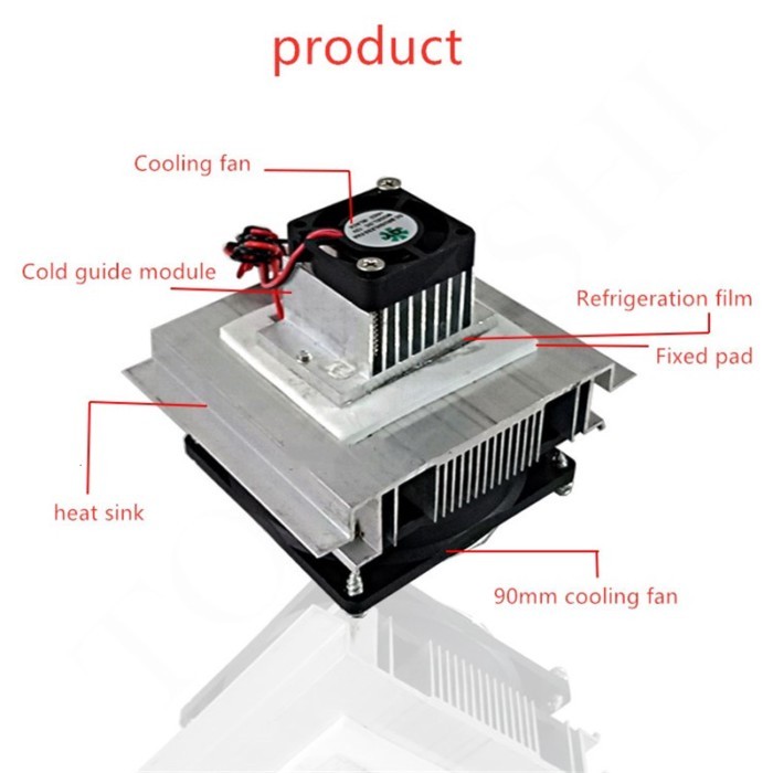 12V Homemade Pet Electronic Semiconductor Refrigeration Tablets Diy Refrigerator Kit Manual Pet Sma