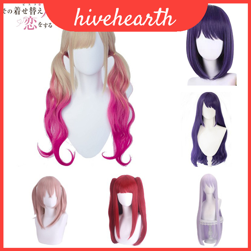 วิกผม cosplay แบบ My Darling Kitagawa Marin เหมาะสำหรับการแสดงและการตกแต่งในงานเฉลิมฉลอง