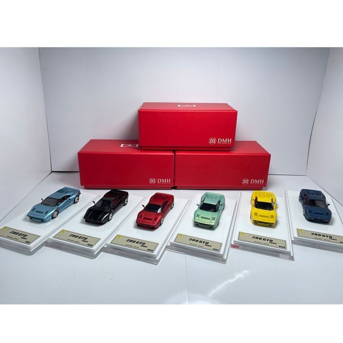 DMH 1: 64 Ferrari 288 GTO หกสีจํากัดเรซิ่นรถรุ่นคอลเลกชันเครื่องประดับ