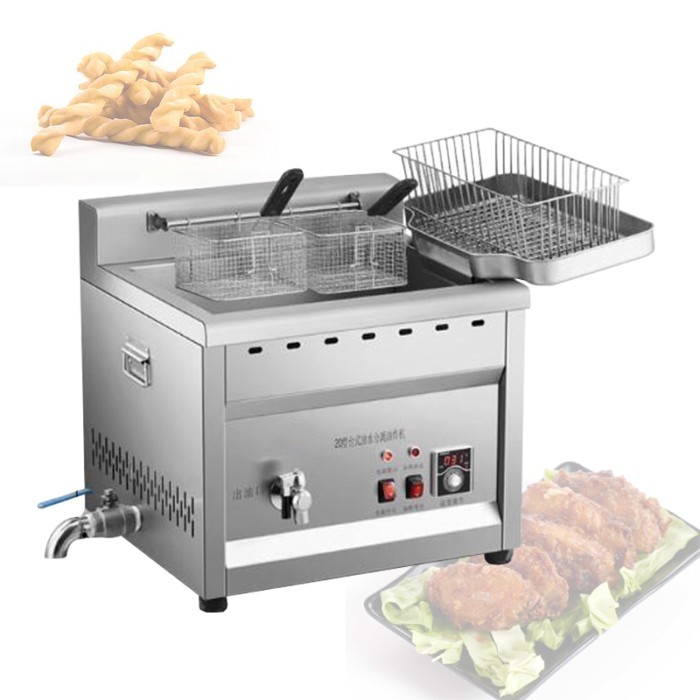 Oil Frying Pan Desktop Fried Bean Curd Soaked Fried Dough Twists Fish Food Fryer Oil Water Separati