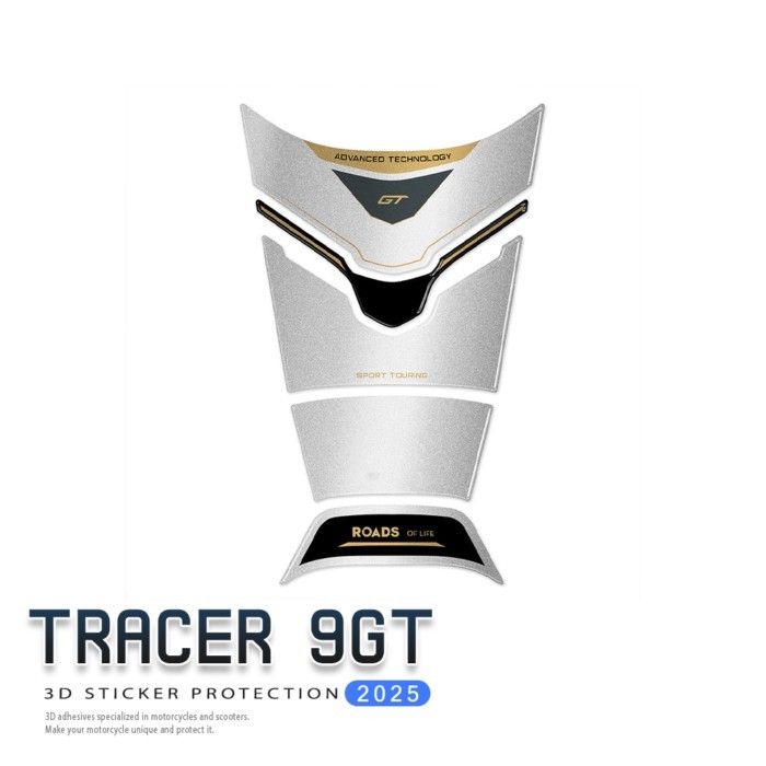 Motorcycle fuel tank pad accessories for Tracer 9 GT tank pad Tracer 9 gt Ceramic ice 2025 3D Stick