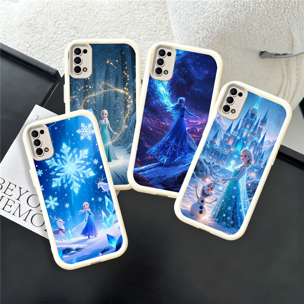 WA3 Frozen Elsa สําหรับ Hp ชุบ Realme C31 C53 C25S C30S C51 C35 C30 C21Y C33 C55 C25 C25Y วัสดุ TPU