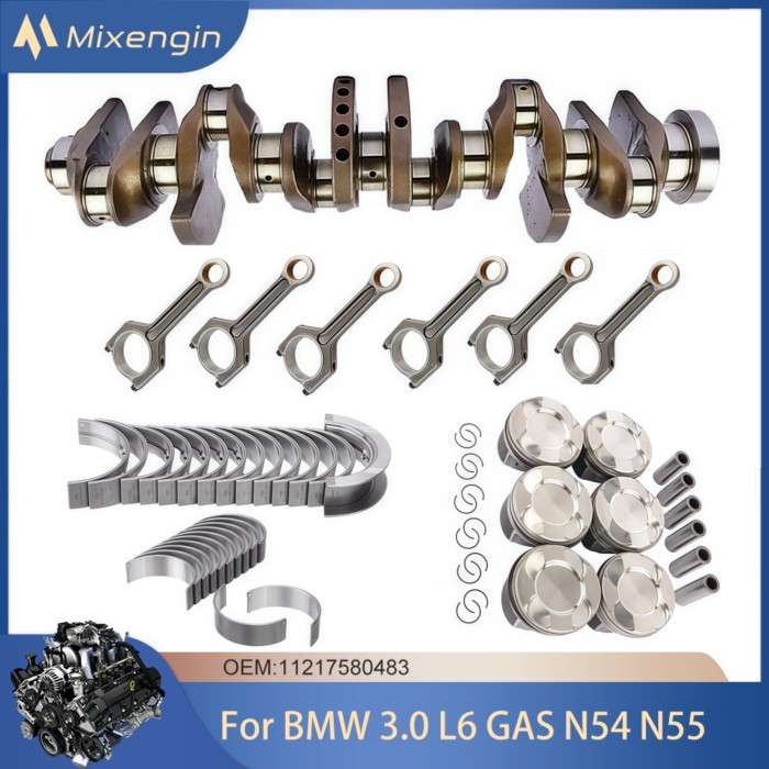 N54 N55 3.0 L T Engine Crankshaft Piston Connecting Bearing Kit 11217580483 Fit BMW X1 X3 X4 X5 X6