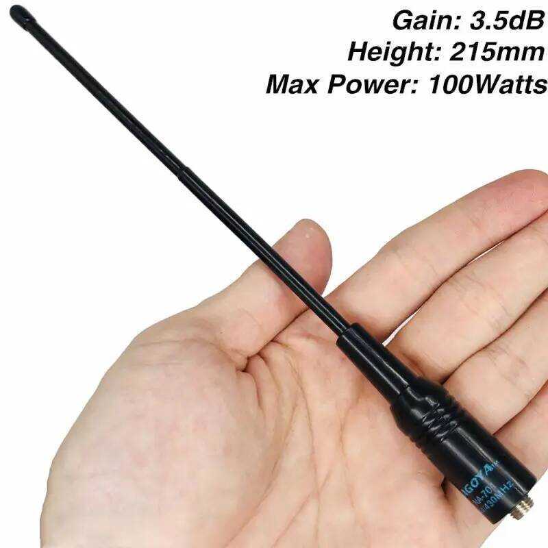 ▥ Na701 SMA Female UV Dual Band High Gain Soft Antenna For Baofeng Walkie Talkie Uv5r 888S/777S