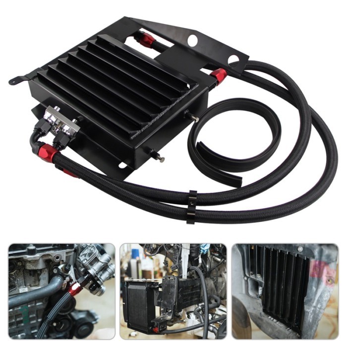 Upgrade 25 Row Oil Cooler Kit For BMW 3 SERIES 335I E90 E91 E92 E93 N54 Silver/Black