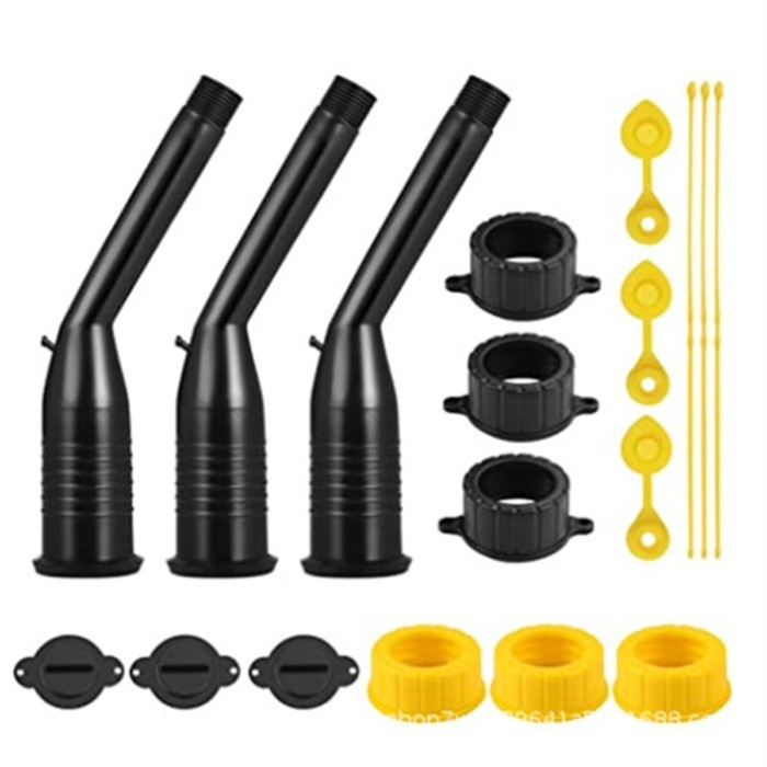 Gas Tank Nozzle Kit, Leak-Proof Corner Nozzle Gasket, Filter Vent Cover Drill Bit, Oil Guide Tube,