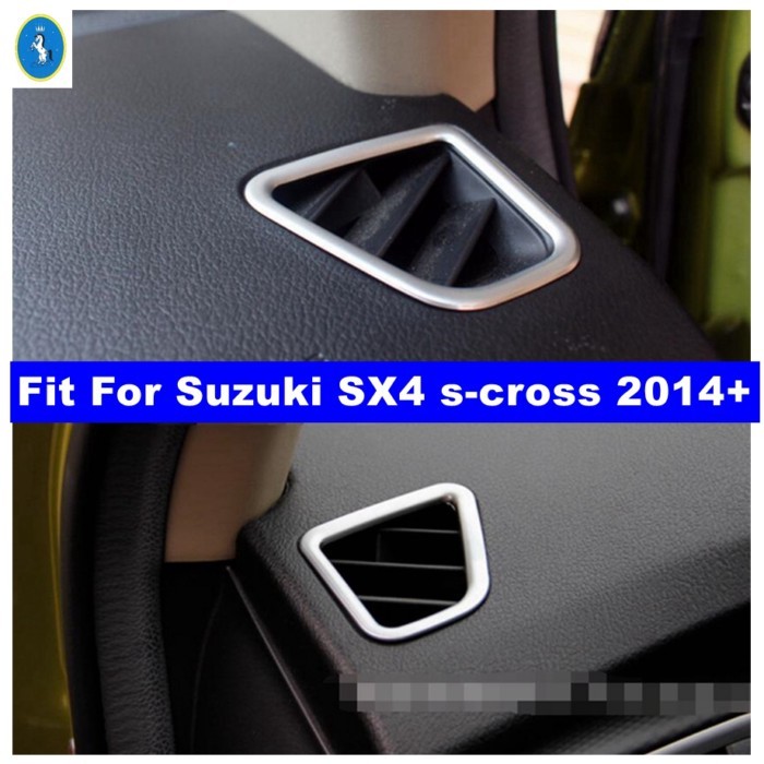 Dashboard Air Conditioning AC Vent Outlet Decoration Cover Trim For Suzuki SX4 s-cross 2014 - 2022