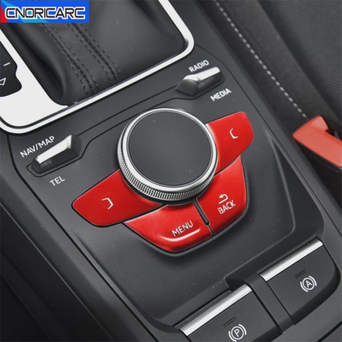 Car Center Console Gear Shift Electronic Handbrake Buttons Sequins Trim For Audi Q2 2017-2020 LHD A