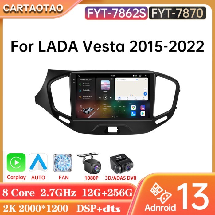 7870 7862S Android 13 For LADA Vesta 2015-2022 Car Radio Carplay DSP GPS Multimedia Video Player 12