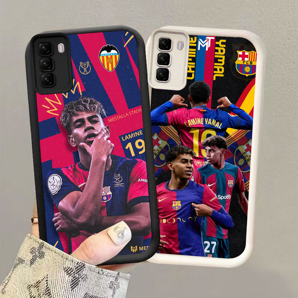 HW-39 Yamal Barcelona ปลอกซิลิโคนกันกระแทกสําหรับ ITEL Infinix Tecno Spark HOT 40 Tec P55 50 20Pro R