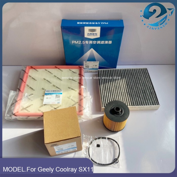 3pcs/set Engine Filter Sets For Geely Coolray SX11/Proton X50 ICON 1.5T 1.4T Air Filter&Oil Filter&
