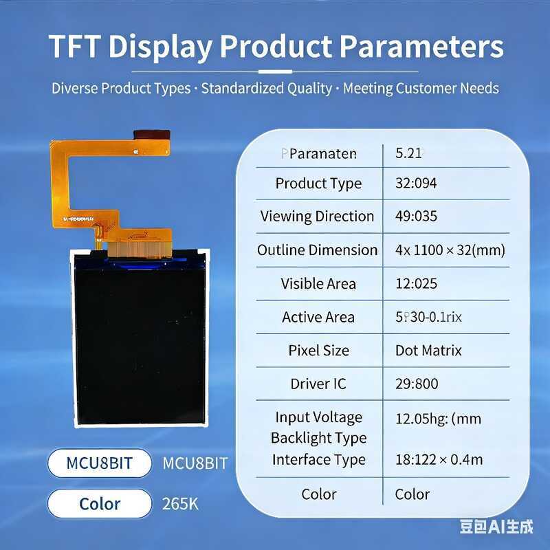 8 ซม.หน้าจอแสดงผล TFT LCD ความละเอียด 240 * 320 ST7789V2