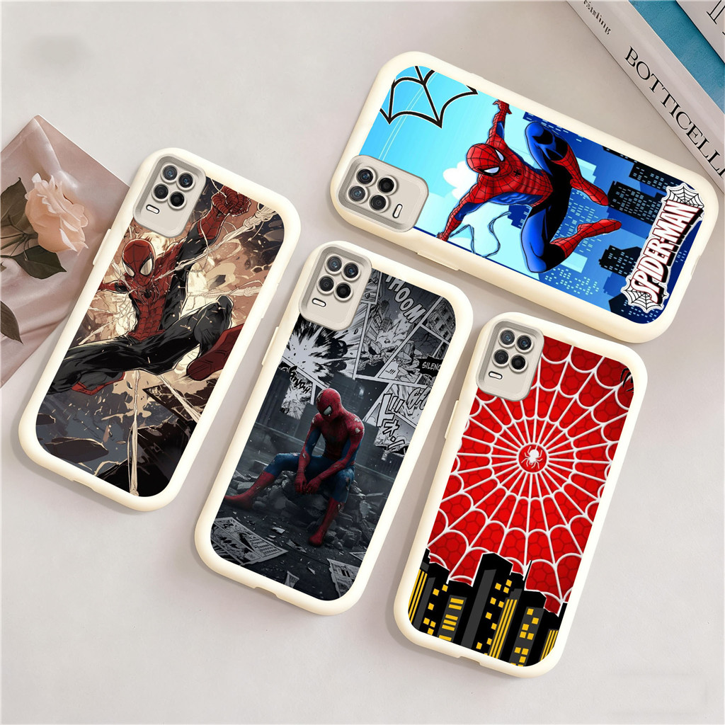 RN17 Spider-ManปลอกสําหรับOPPO Renoค้นหาNarzo A74 X3 F19S F19 A31 4 10 10A C3 6i 5i 5s N63 A95 A91 C