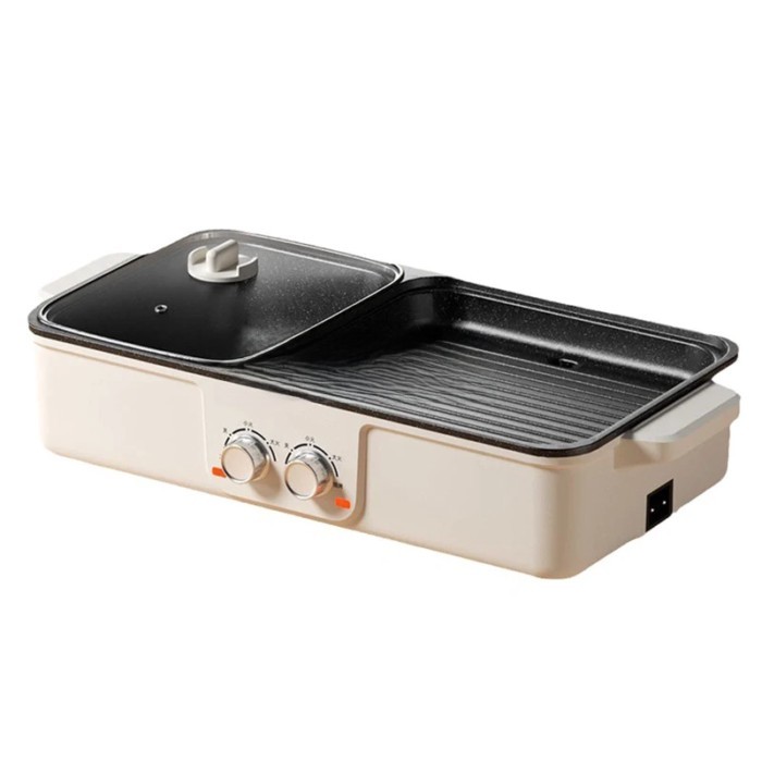 M Electric Grill Household Hot Pot Barbecue Machine Electric Cooking Pot Electric Frying Pan