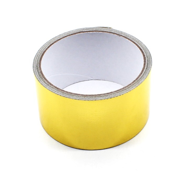 5M Gold Colored Aluminum Foil Paper Aluminum Foil Tape Automotive Exhaust Pipe Decorative Tape Gold