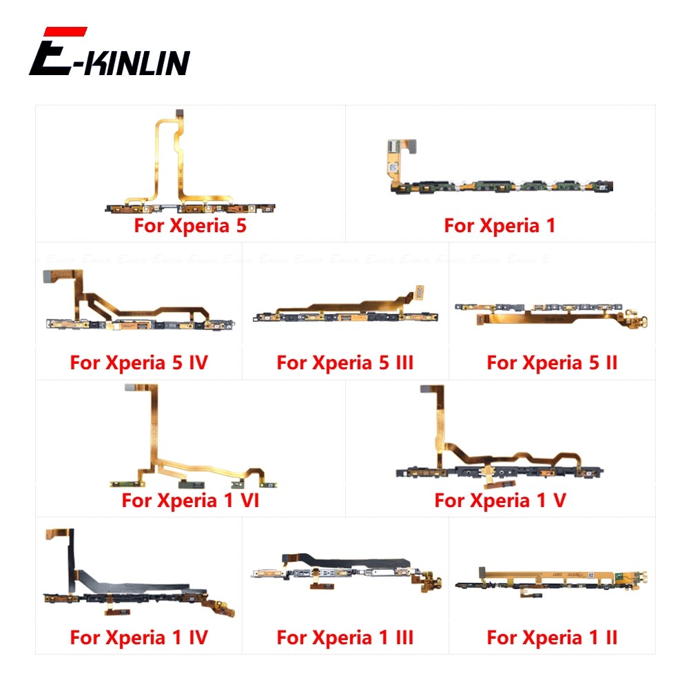 สวิทช์เปิดปิดปุ่ม Flex Cable Ribbon สําหรับ Sony Xperia 1 5 II III IV V VI Discovery Speed Mute Silence Volume Key