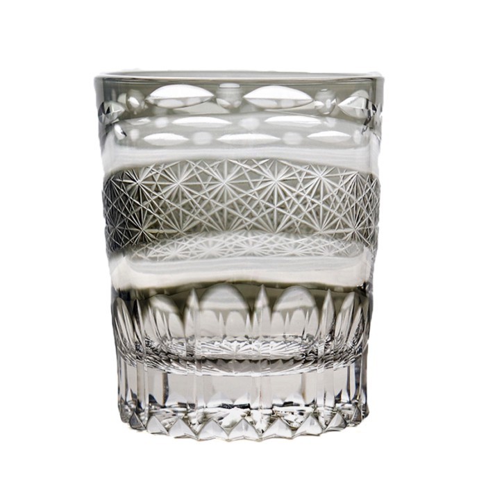 Edo Kiriko Hand-carved Glass Wine Glass Japanese Kiriko Craft Handmade Wave Whiskey Glass