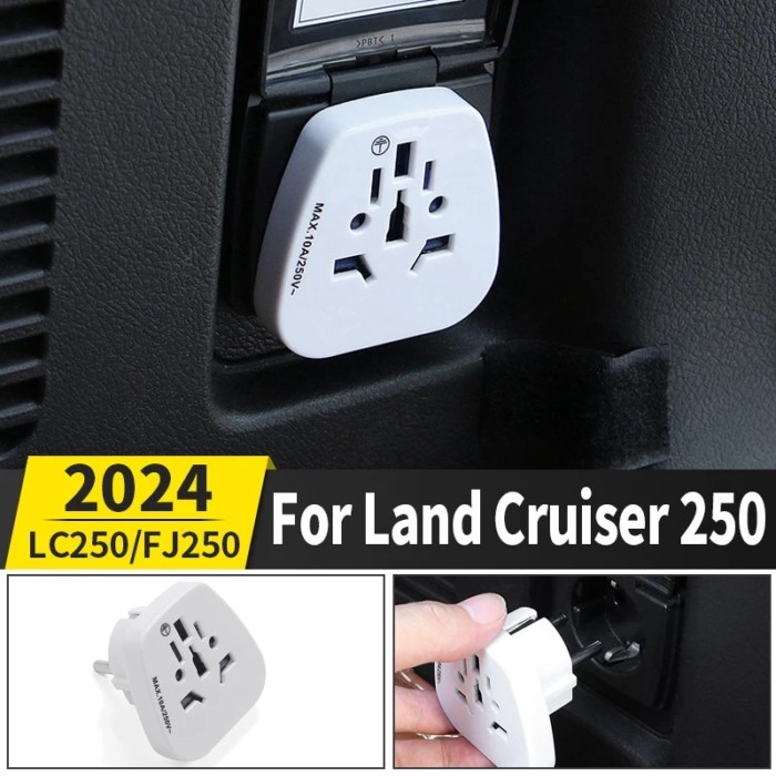 Trunk Power Plug For 2024 Toyota Land Cruiser 250 LC250 FJ250 Interior upgrade Accessories Tuning 1