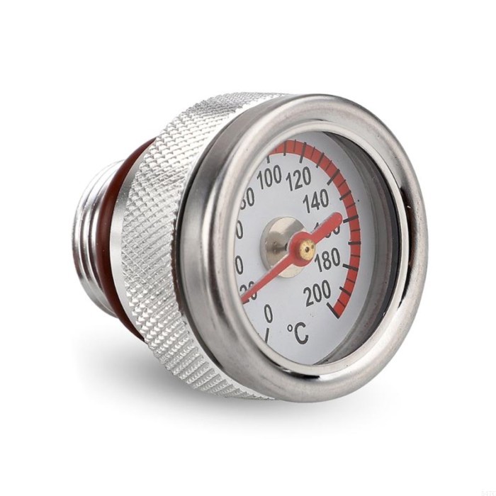 547C M20x1.5 Oil Temp Temperature Gauge Filler Caps for Motorcycle 0-200 Gauge Engine Valves Caps