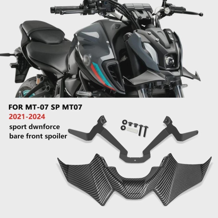 For MT-07 SP MT07 2021-2024Motorcycle Accessories Sport mt07 mt07 SP Downforce Naked Forntal Spoile