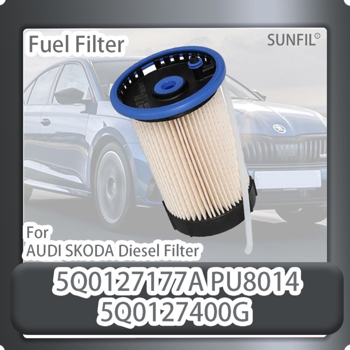 5Q0127177A PU8014  5Q0127400G FUEL FILTER For AUDI SKODA Diesel Filter