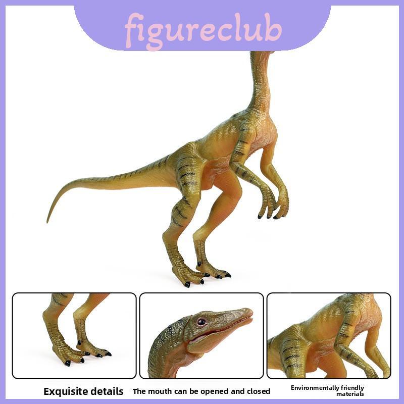 และ Compsognathus Jurassic Eoraptor Lunensis ไดโนเสาร์พลาสติกจําลองชิ้นส่วนที่สามารถเคลื่อนย้ายสําหร