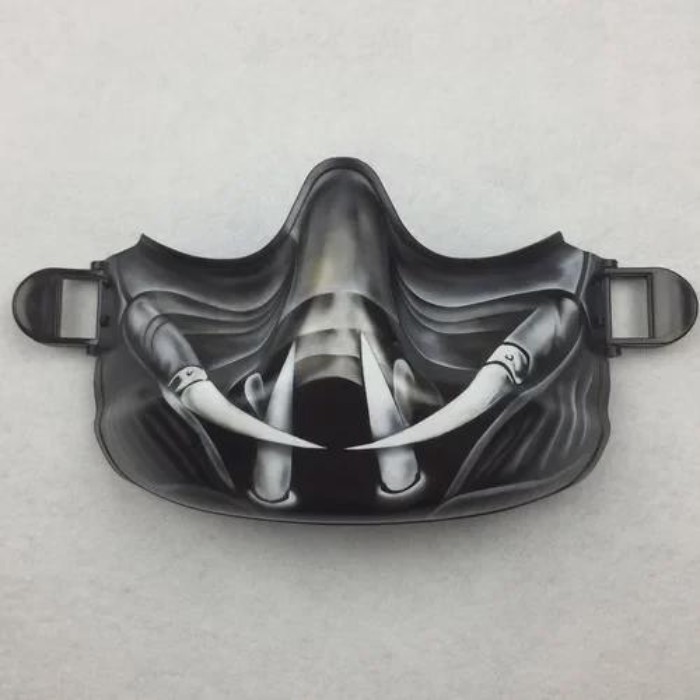 HGU-56P Land Airlines Helmet MFS Black Protective Mask Evi Studio Replica