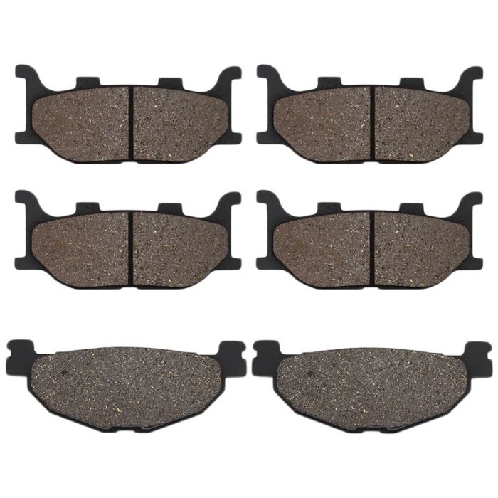 Cyleto Motorcycle front and rear brake pads for YAMAHA XP500 XP 500 T-Max Tmax 500 2004 -2007 YP400