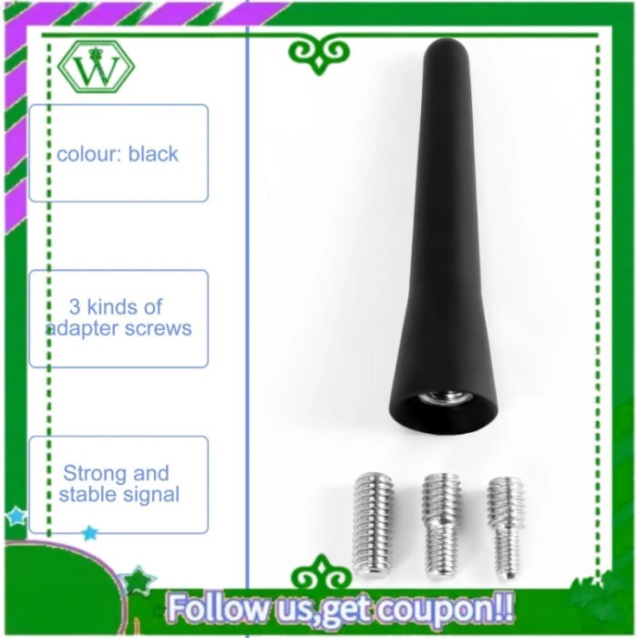 AC34-Car Antenna FM DAB Roof Antenna Car 6.5Cm Mini Car Radio Antenna Short With Strong FM / AM / D