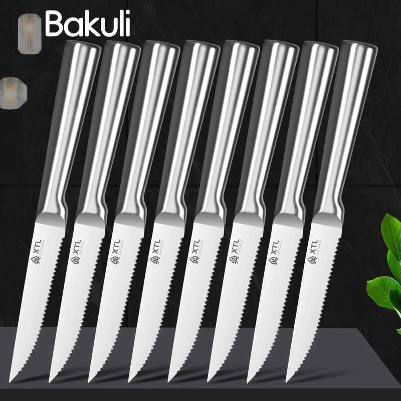 C Steak Knife Cutlery Set - Knife, Fork And Spoon Set - Home Stainless Steel Serrated Steak Cut - K